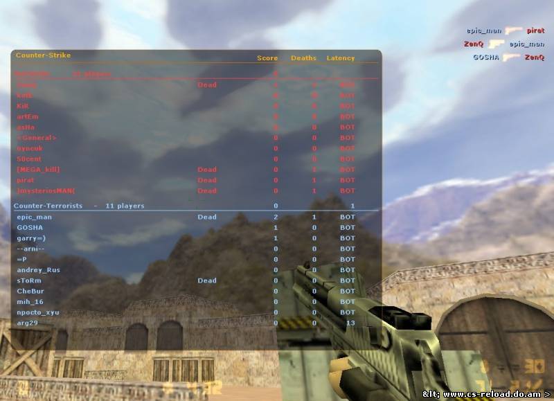 Измененные имена для ботов ZBOT